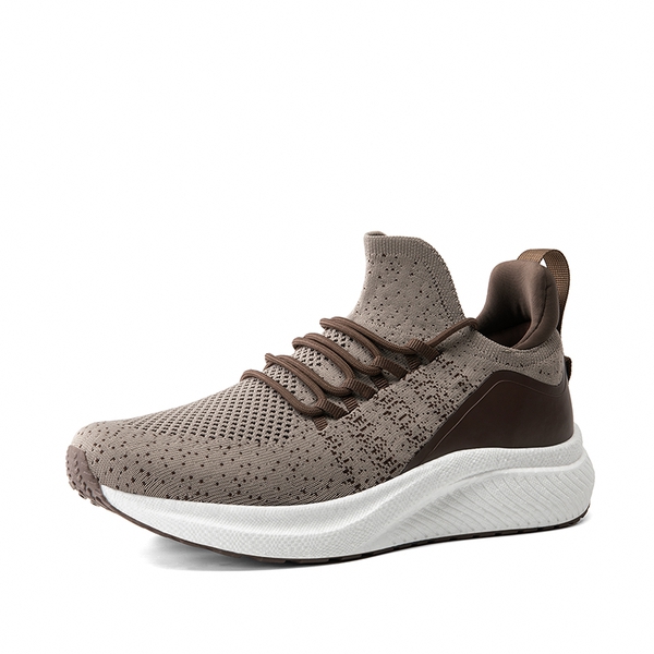 [VitalLife] Men's Knitted Slip-On Casual Sneakers - BROWN -  0